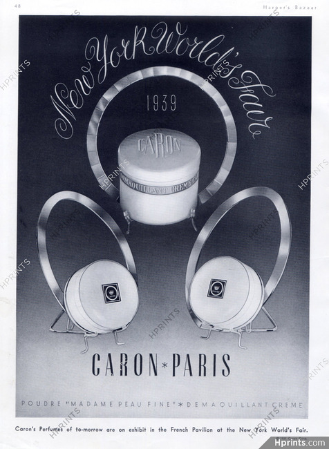 Caron (Cosmetics) 1939