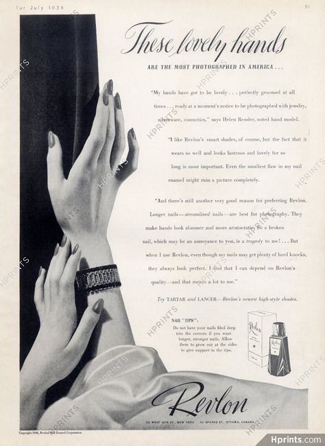 Revlon (Cosmetics) 1938 Nail Polish