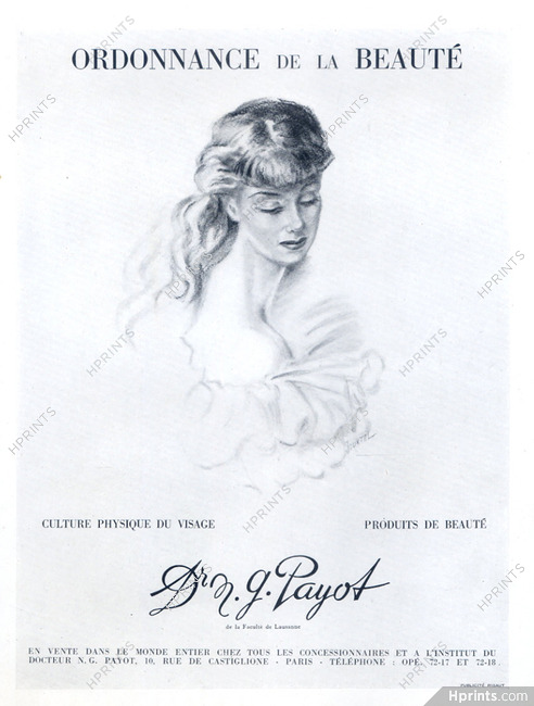 Payot, Dr N.G. (Cosmetics) 1949 Jouxtel