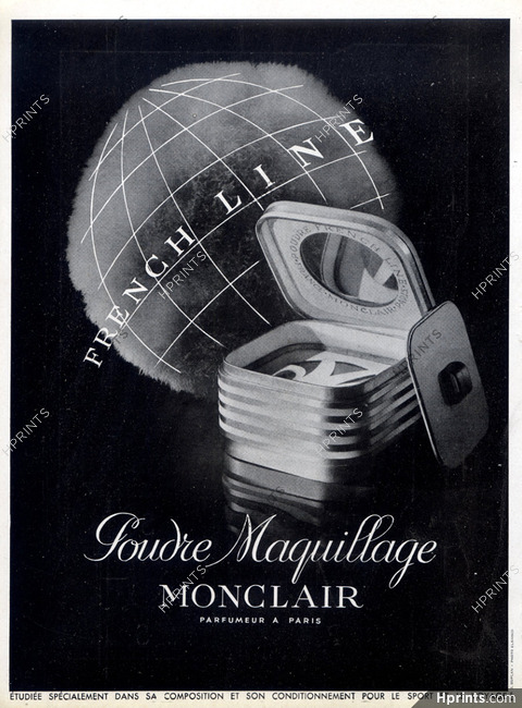 Monclair (Cosmetics) 1946 French Line