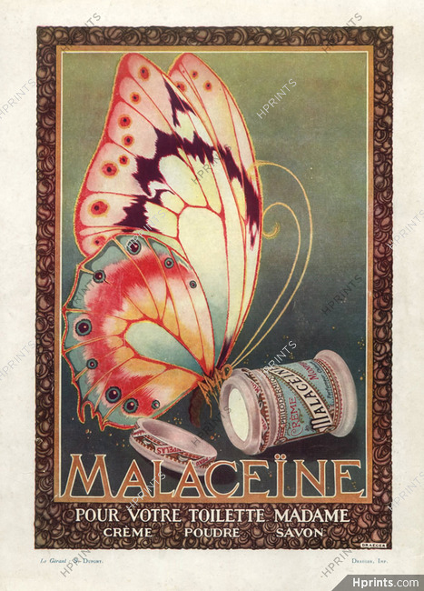 Malaceïne (Cosmetics) 1920 Butterfly
