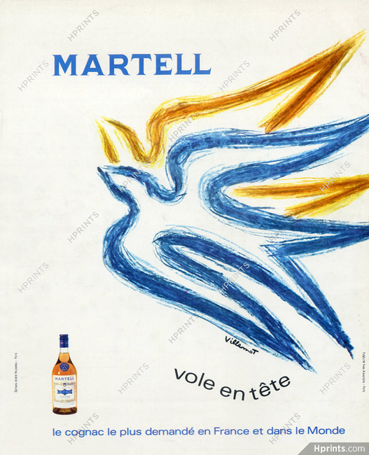 Martell (Cognac) 1969 Bernard Villemot