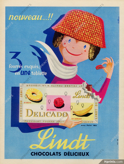 Lindt (Chocolates) 1958 Fillios