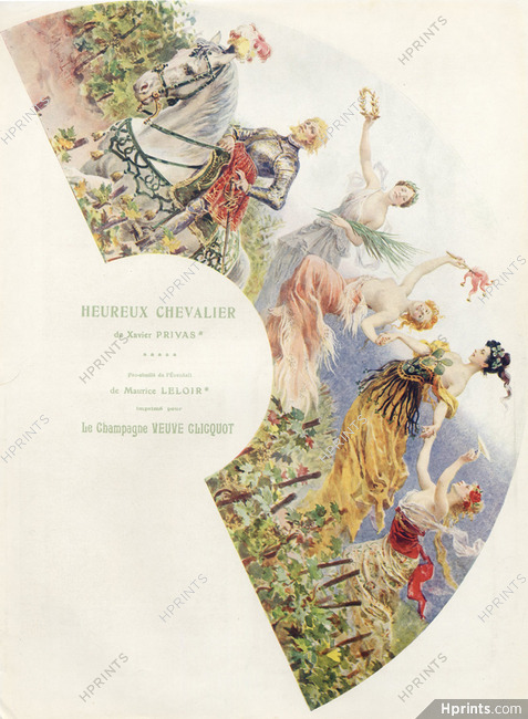 Veuve Clicquot-Ponsardin (Champain) 1935 Maurice Leloir, Fan
