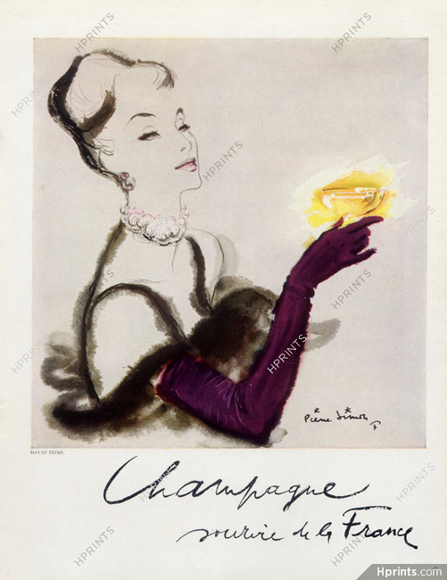 Le Champagne 1947 Sourire de la France, Pierre Simon
