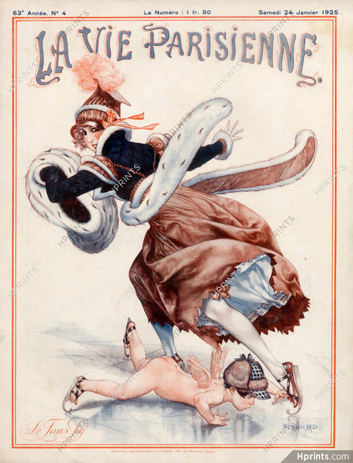 Chéri Hérouard 1925 Ice Skating