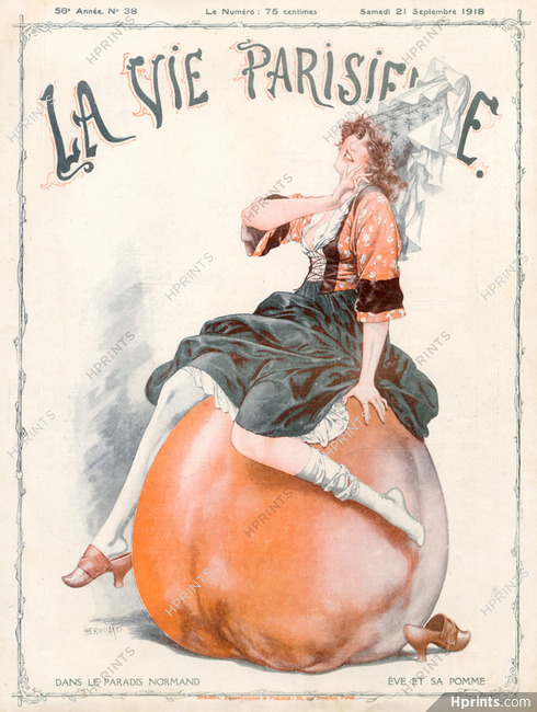 Chéri Hérouard 1918 "Eve et sa Pomme" Paradis Normand, Traditional Costume