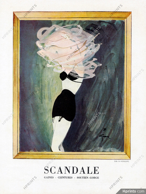 Scandale (Lingerie) 1946 René Gruau (Version B)