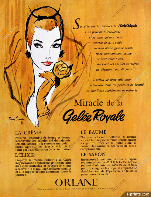Orlane (Cosmetics) 1960 Gelée Royale, Pierre Simon
