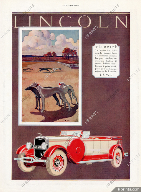 Lincoln (Cars) 1927 "Vélocité" Renée Jullien