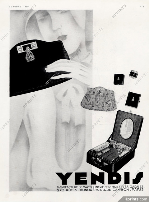 Yendis (Handbags) 1929 Toiletries Bag, Art Deco Style, Lighter