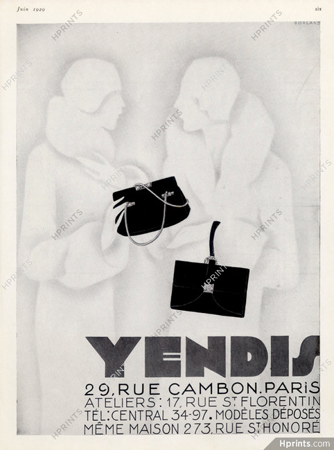 Yendis (Handbags) 1929 Art Deco Style