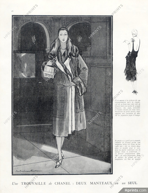 Chanel (Couture) 1925 Lee Creelman Erickson, Coat, Evening Gown