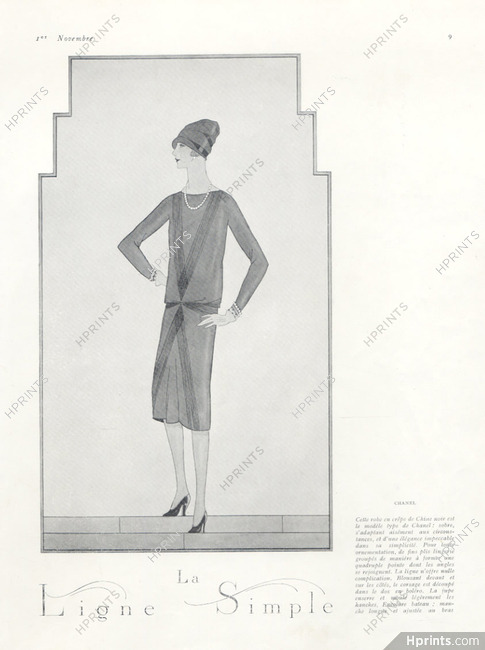 Chanel (Couture) 1926 Black Dress — Clipping