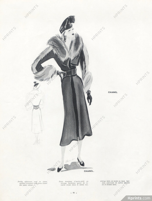 Chanel (Couture) 1937 Schompré, Afternoon Coat