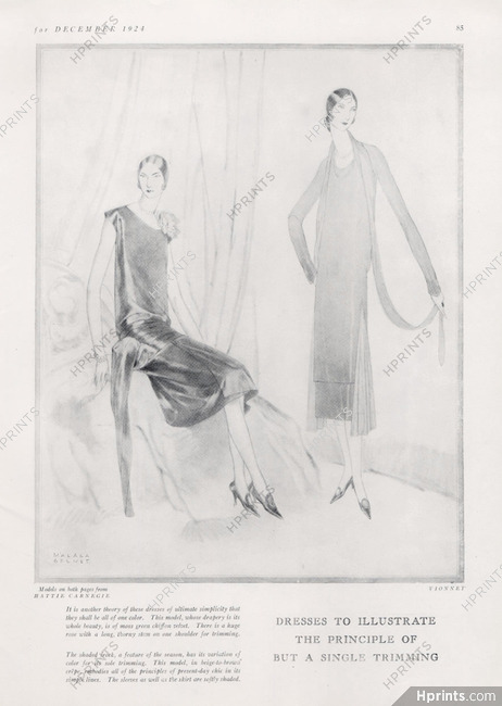 Madeleine Vionnet 1924 Malaga Grenet, Evening Gown