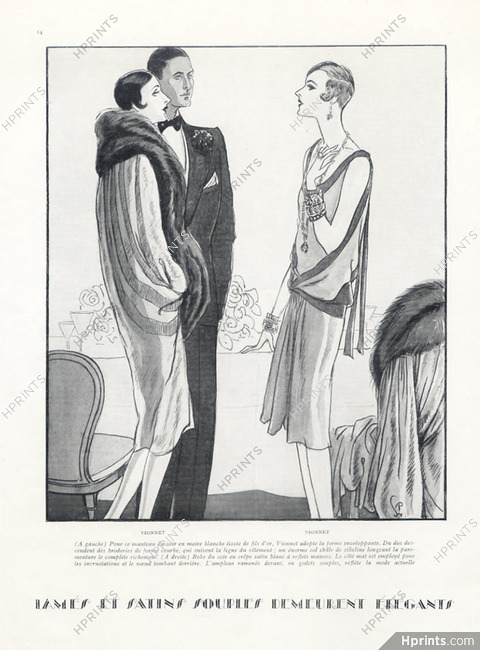 Madeleine Vionnet (Couture) 1927 Porter Woodruff, Evening Coat