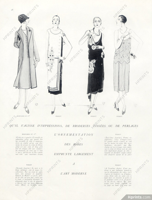 Paul Poiret (Couture) 1925 Porter Woodruff