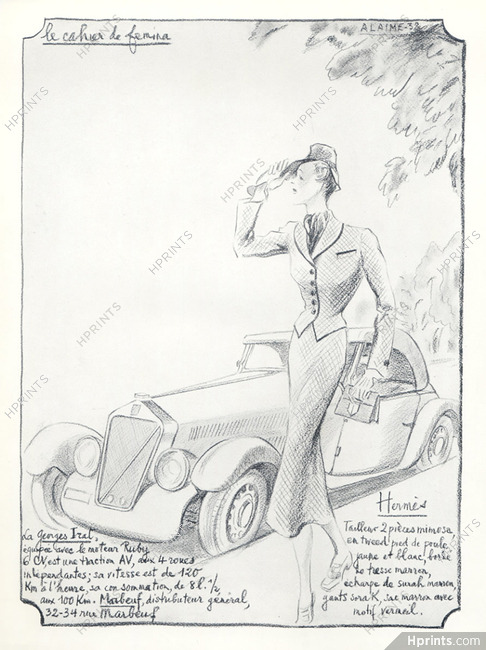 Hermès (Couture) 1938 Georges Irat