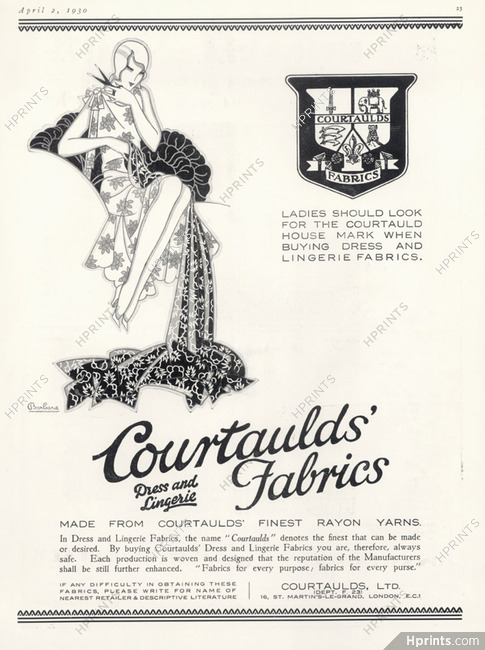 Courtaulds (Fabric) 1930 Barbara