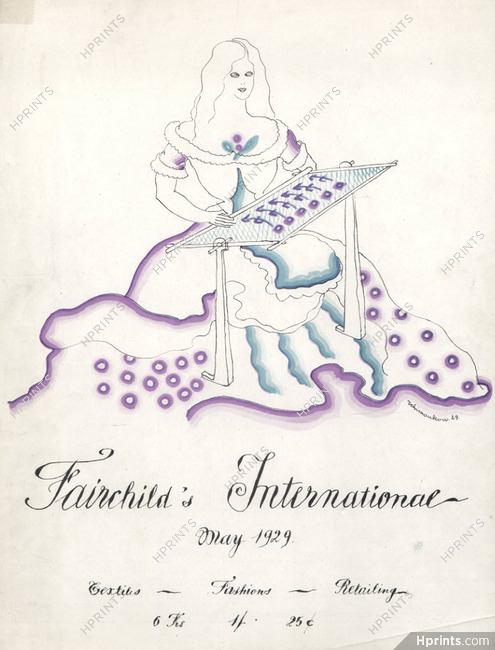 Fairchild's International 1929 Tchimoukow, Textile, Fashion