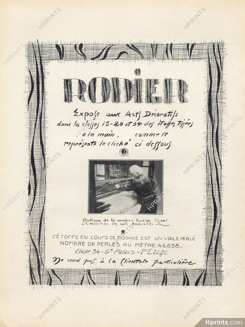 Rodier 1925 Exhibition of the Decorative Arts