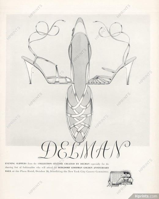 Delman (Shoes) 1951 — Advertisement