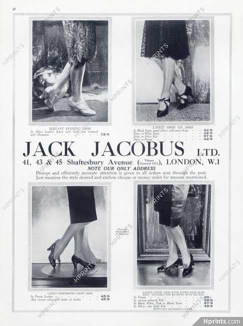 Jack Jacobus (Shoes) 1927 Evening Shoes