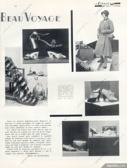 Perugia (Shoes) & Hermes (Handbag, Coat) 1930