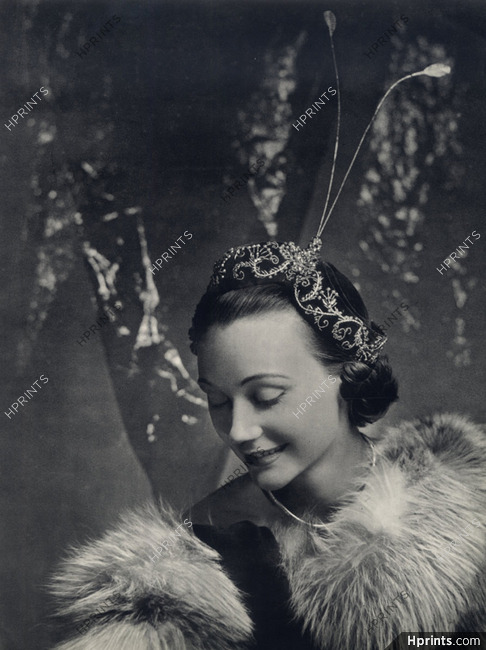 Legroux Soeurs (Millinery) 1949 Fashion Photography Hat