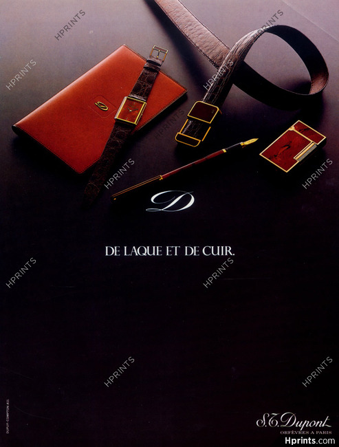 S.T. Dupont (Lighters) 1984 Belt, Watch, Pen