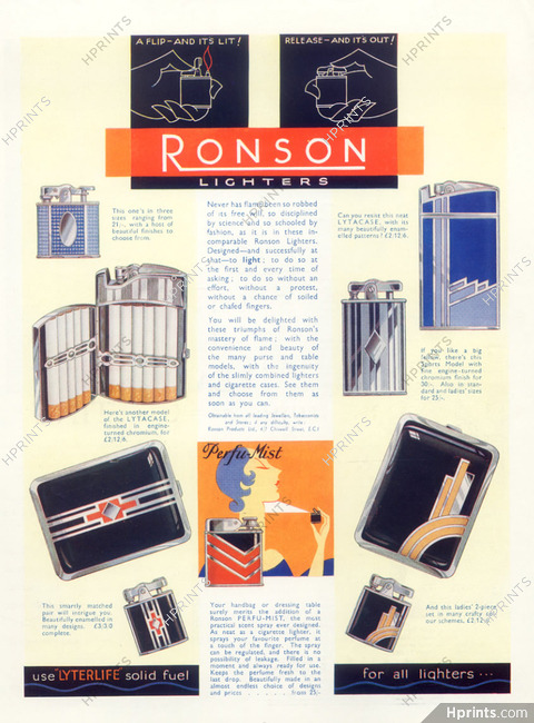 Ronson (Lighters) 1925 Perfu-Mist