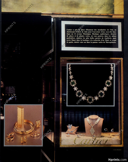 Cartier 1978 New Shop, Avenue Montaigne