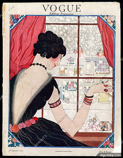 Vogue Paris Janvier 1921 (Édition Française) January, Helen Dryden, Paul Poiret, Eduardo Garcia Benito, Lucile, Bernard Boutet de Monvel, 56 pages