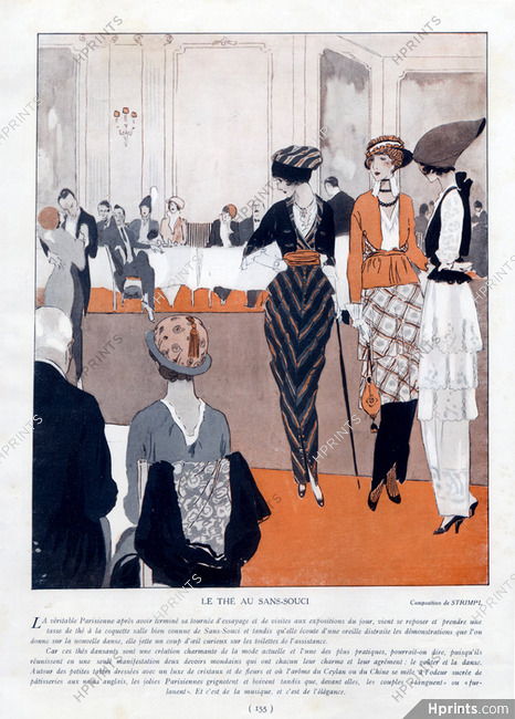 Strimpl 1914 Sans-Souci (Restaurant) Tea Dance... Elegant Parisienne