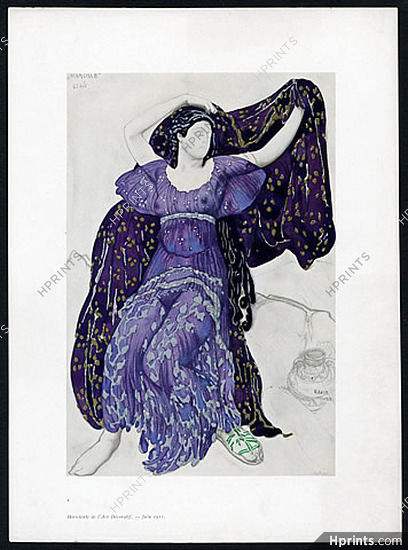Léon Bakst 1911 Narcisse, Hors-texte de l'Art Décoratif, Russian Ballet