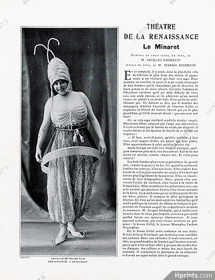 Le Minaret 1913 Richepin, Paul Poiret, José de Zamora, Erté (12 illustrated pages), 12 pages