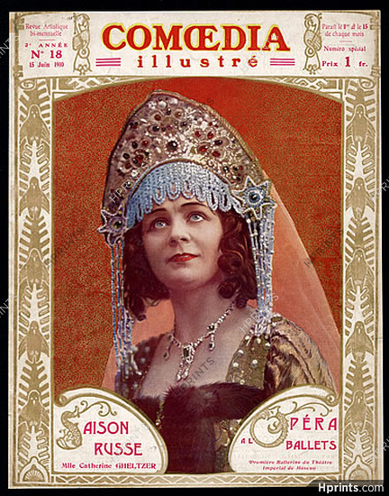 Catherine Gheltzer 1910 Première Ballerine du Théâtre Impérial de Moscou