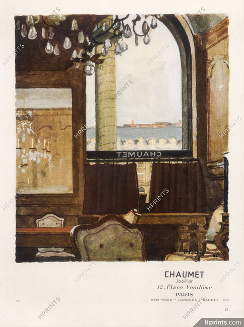Chaumet (Jewels) 1946 Store Pierre Mourgue Place Vendôme