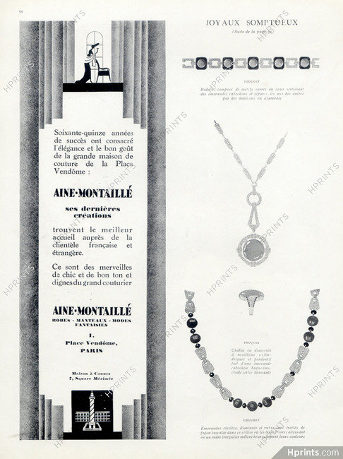 Georges Fouquet (Jewels) 1929 Bracelet, Pendant & Ring, Necklace Chaumet Art Deco