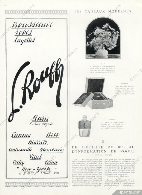 Louis Vuitton (Jewels Box) & Hermès (Flacon) 1926