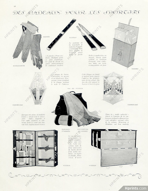 Louis Vuitton, Hermès, Cardeilhac, Alexandrine 1926