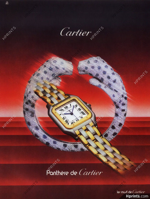 Cartier (Jewels) 1984 Panther Bracelet, Watch Les Must De
