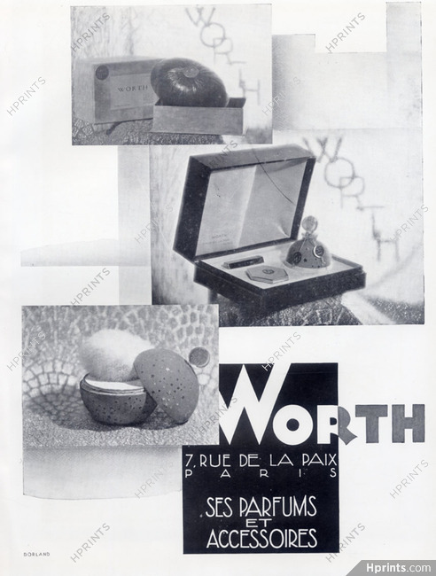 Worth (Perfumes) 1930 Art Deco Style