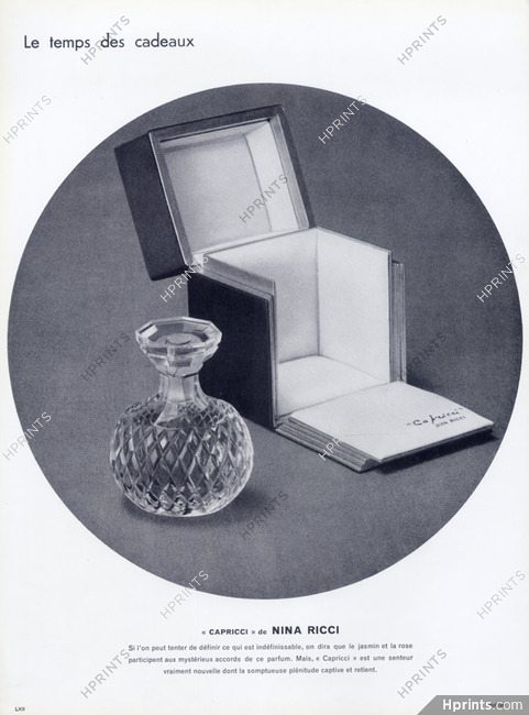 Nina Ricci (Perfumes) 1960 Capricci