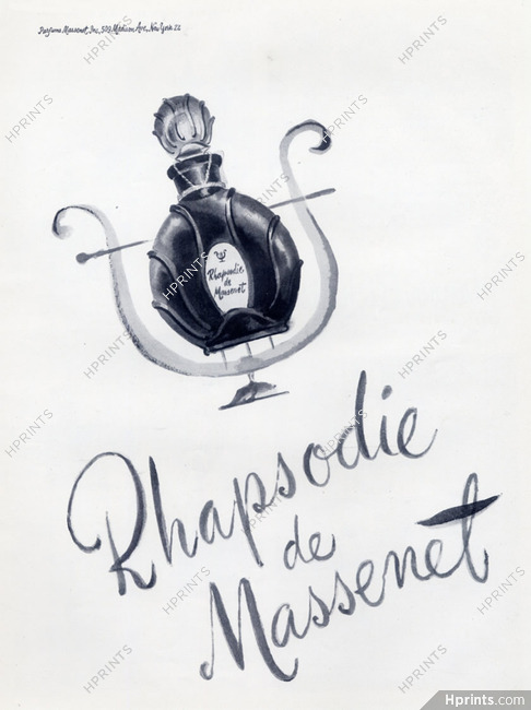 Massenet (Perfumes) 1946 Rhapsodie