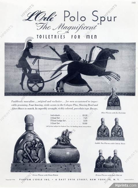 L'Orlé (Perfumes) 1946 Polo Spur