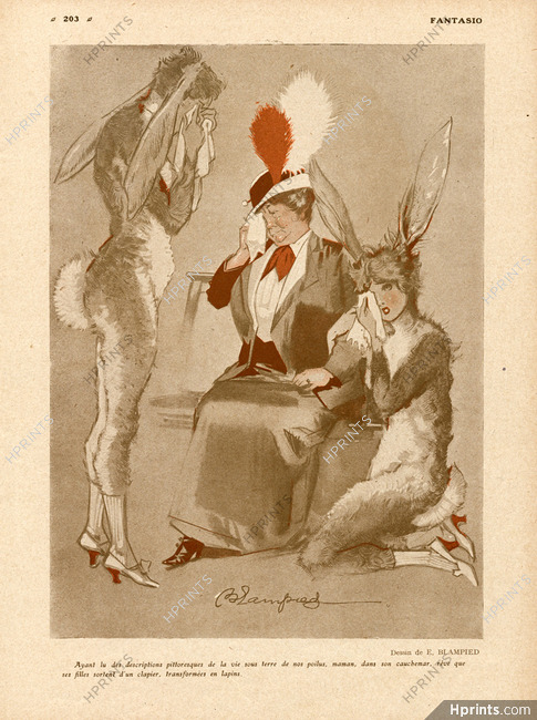 Blampied 1916 '' Rabbit Costume Disguise