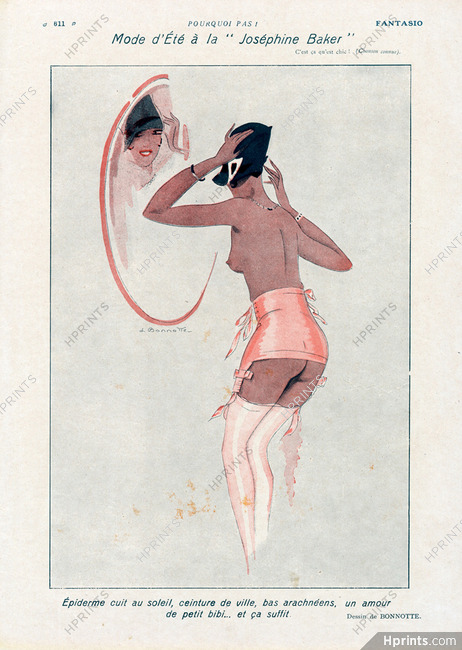 Bonnotte 1927 Josephine Baker
