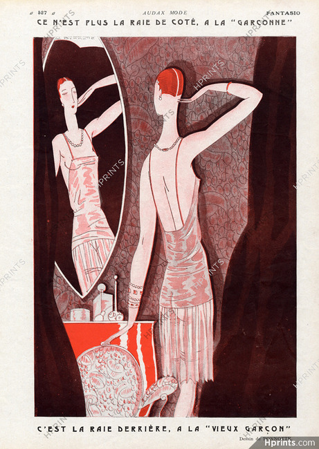 Léon Bonnotte 1927 La Raie Derrière, Bachelor Girl Flapper Roaring Twenties